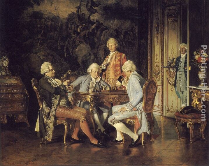 Johann Hamza The Chess Players